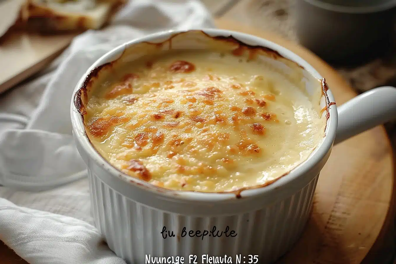 Béchamel prête à être servie