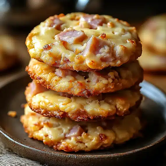 Cookies Salés au Jambon et Fromage
