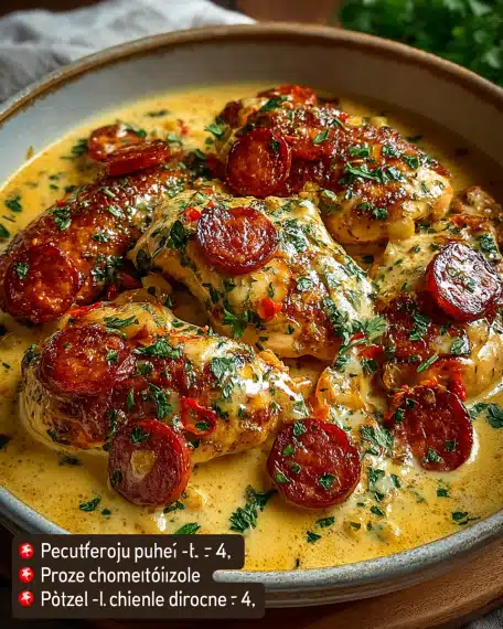 Poulet Crémeux au Chorizo