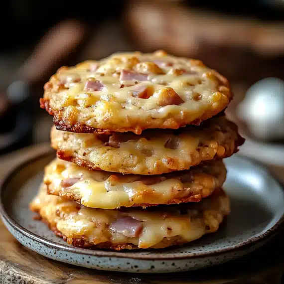 Cookies Salés au Jambon et Fromage