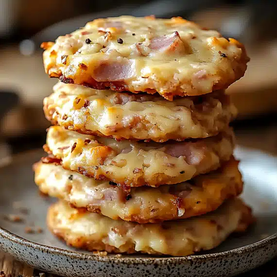 Cookies Salés au Jambon et Fromage