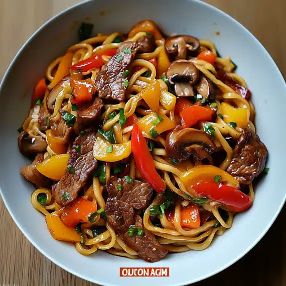 Nouilles Chinoises au Bœuf et Légumes