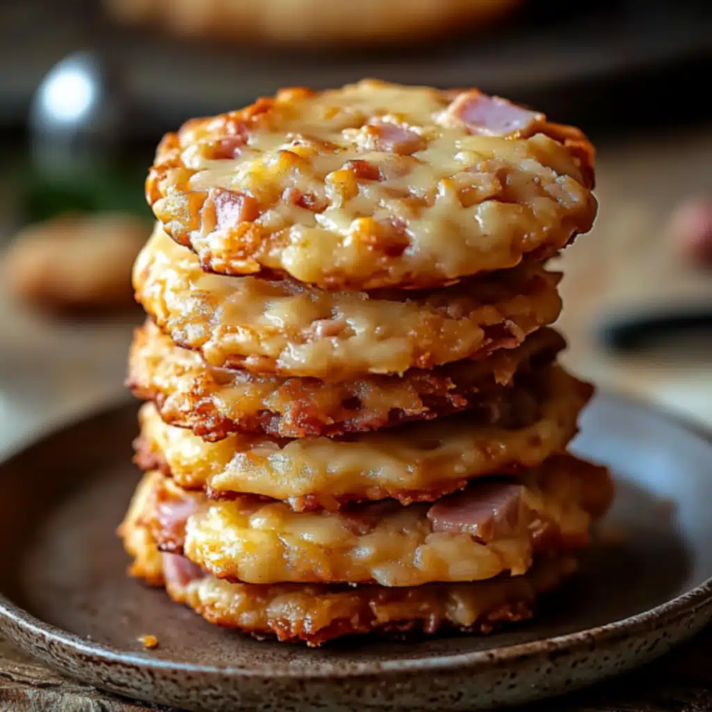 Cookies Salés au Jambon et Fromage
