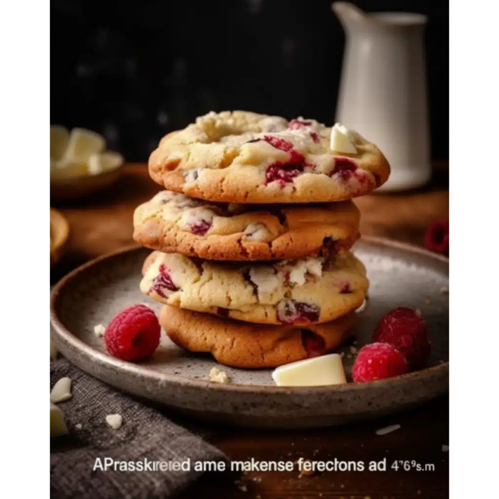 Cookies aux framboises et chocolat blanc