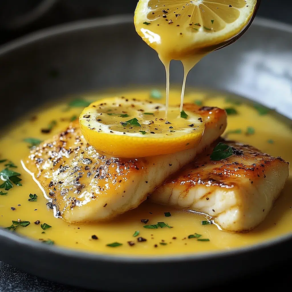 Préparation d’une sauce citronnée à la crème pour poisson