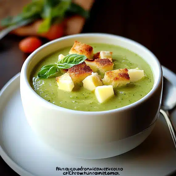 Gaspacho de Courgettes au Fromage Frais