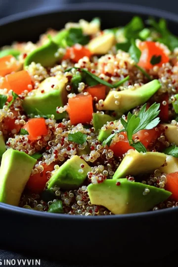 salade au quinoa et avocat