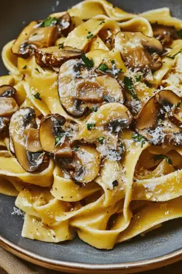 Tagliatelles aux champignons