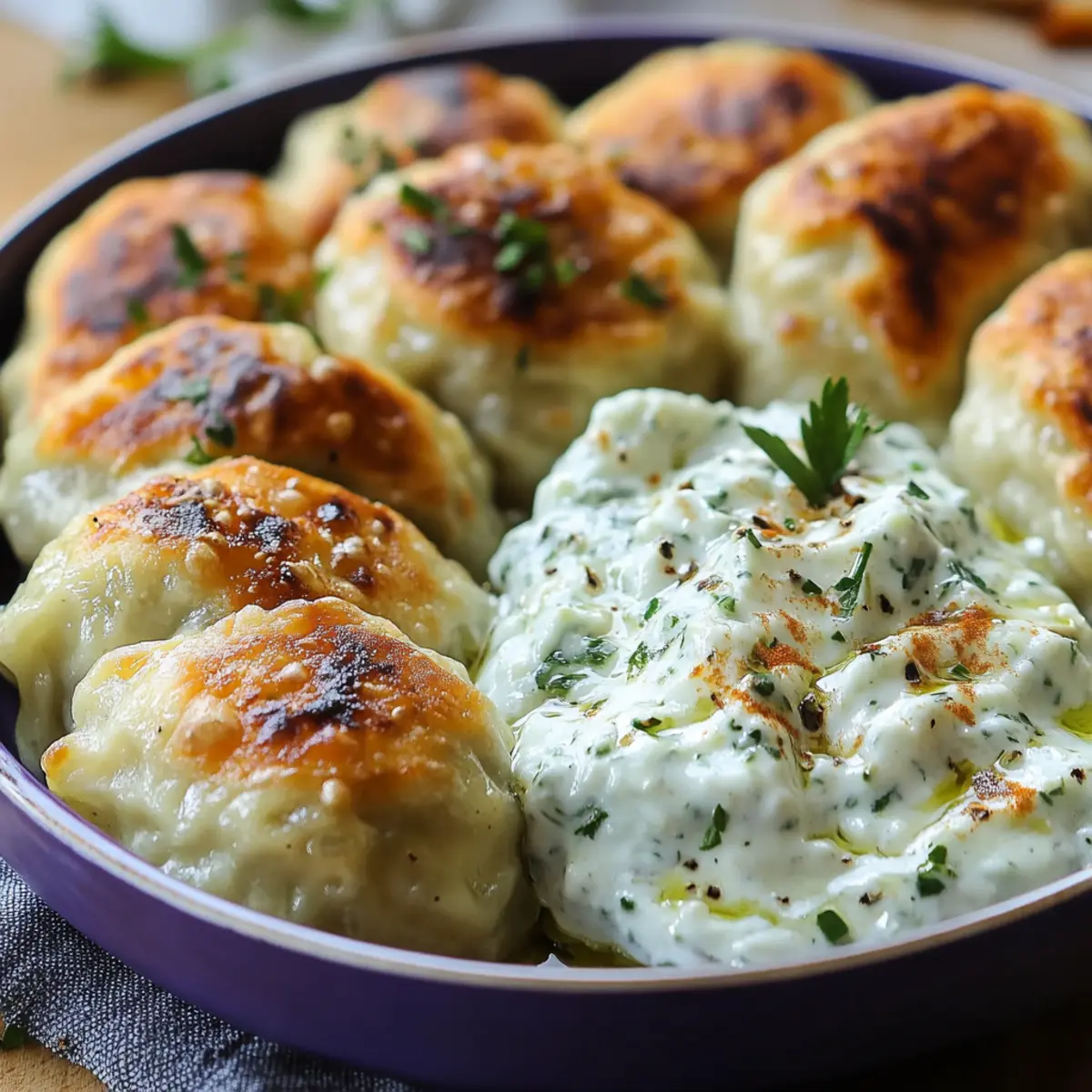 Boulettes Grecques au Four et Tzatziki Maison