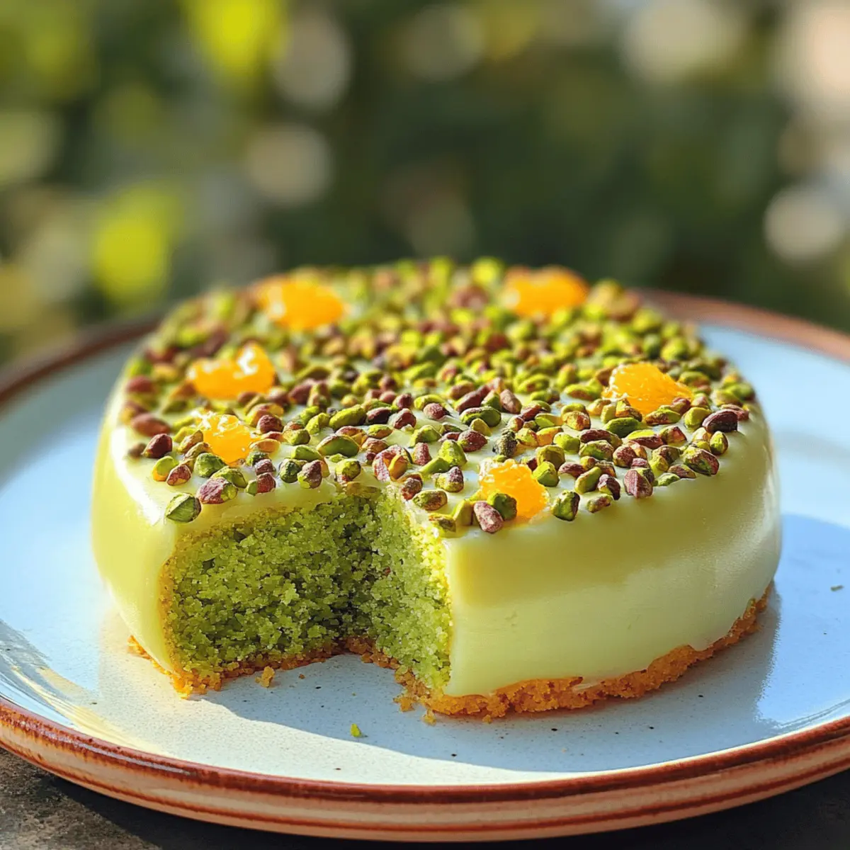 Fondant Pistache et Fleur d’Oranger