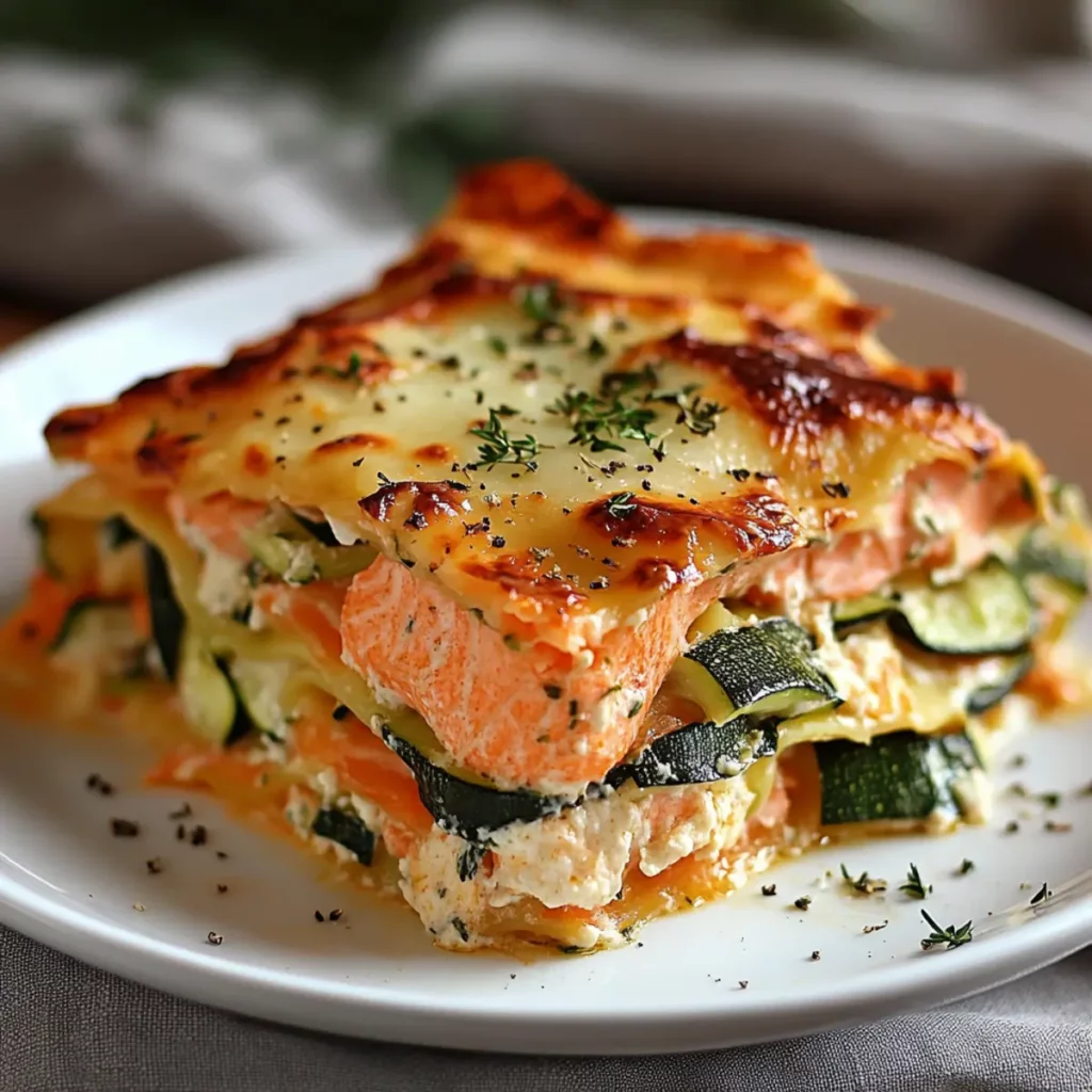 Lasagnes Saumon et Courgettes