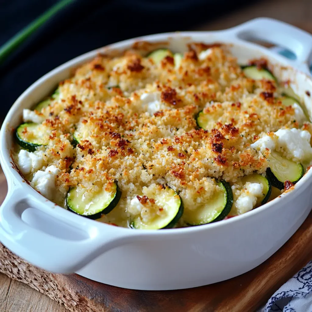 crumble courgettes et chevre