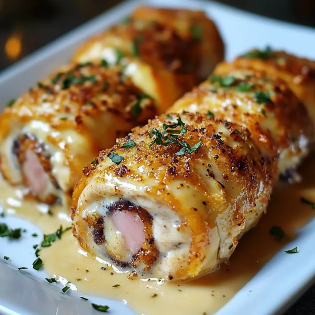 Roulés de Poulet Cordon Bleu
