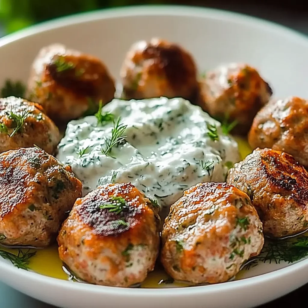 Boulettes Grecques au Four et Tzatziki
