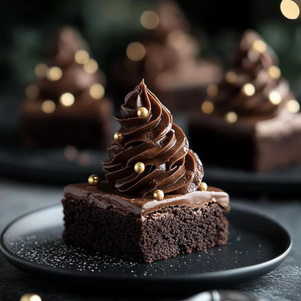 Sapins de Noël brownie