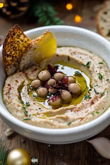 Houmous de châtaigne pour noel