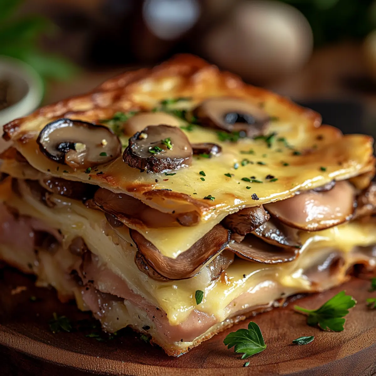 Feuilleté aux Champignons