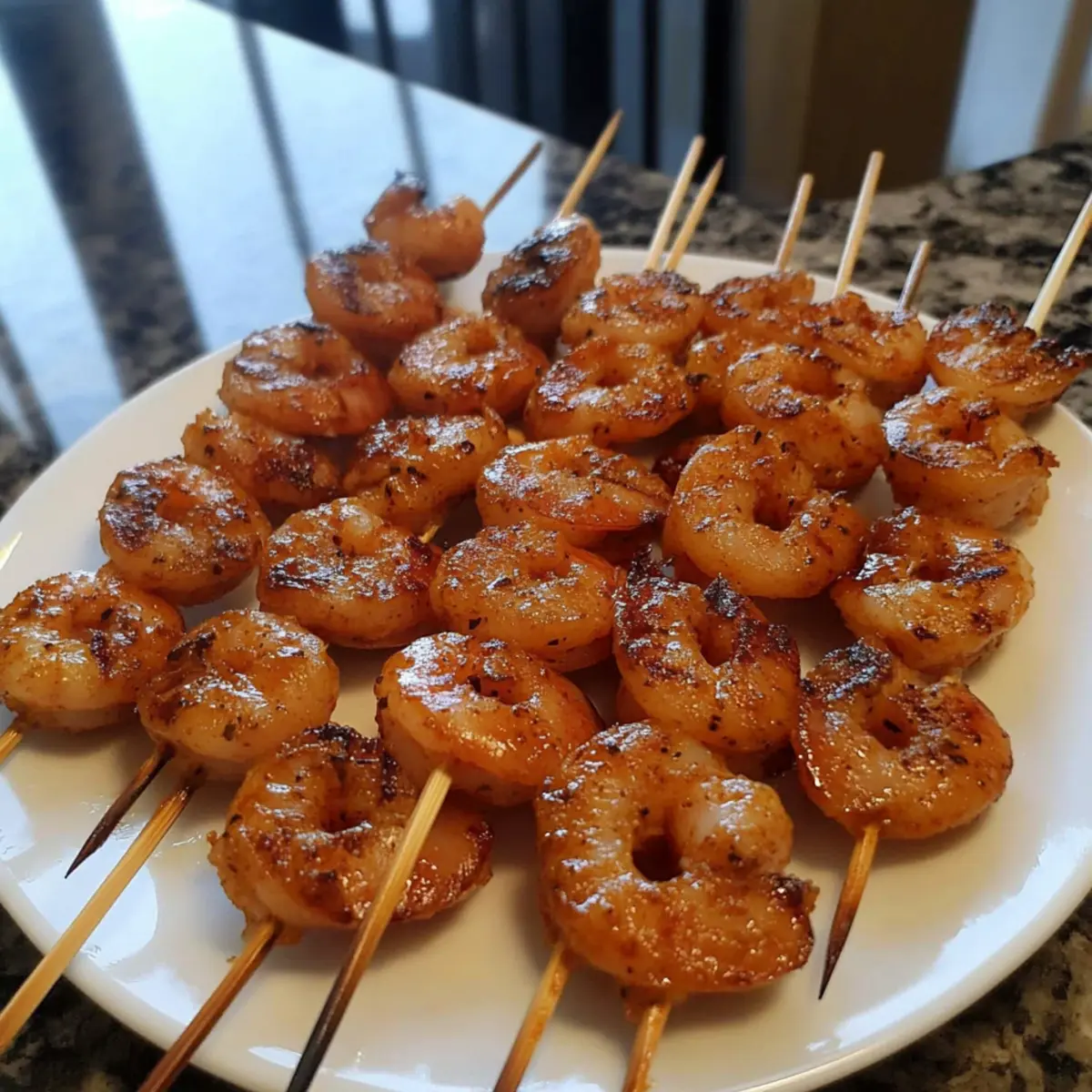 Brochettes de crevettes