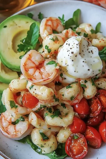 Salade de pâtes aux crevettes