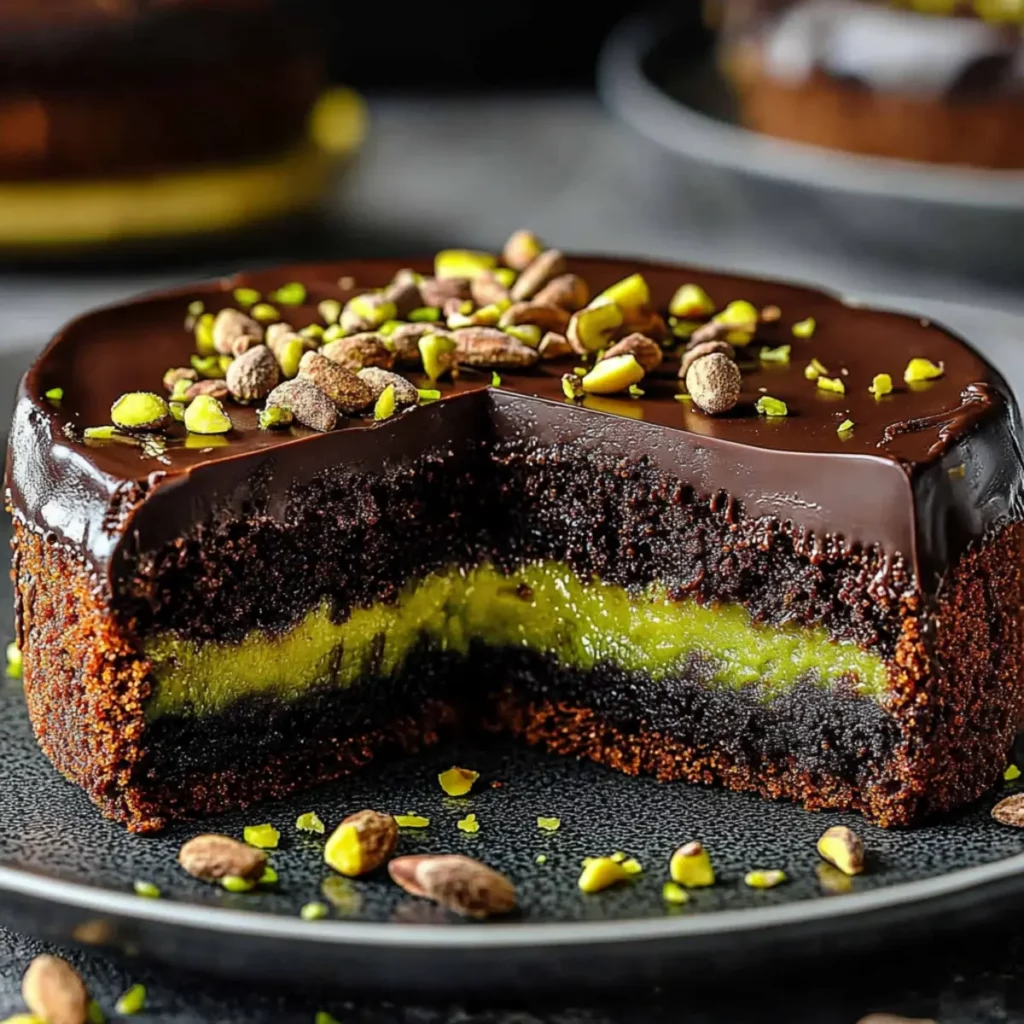 GÂTEAU AU CHOCOLAT PISTACHE DE DUBAÏ