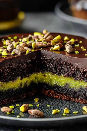 GÂTEAU AU CHOCOLAT PISTACHE DE DUBAÏ