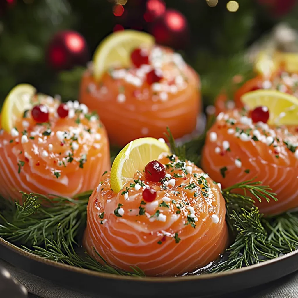 Boules Festives au Saumon pour Noël