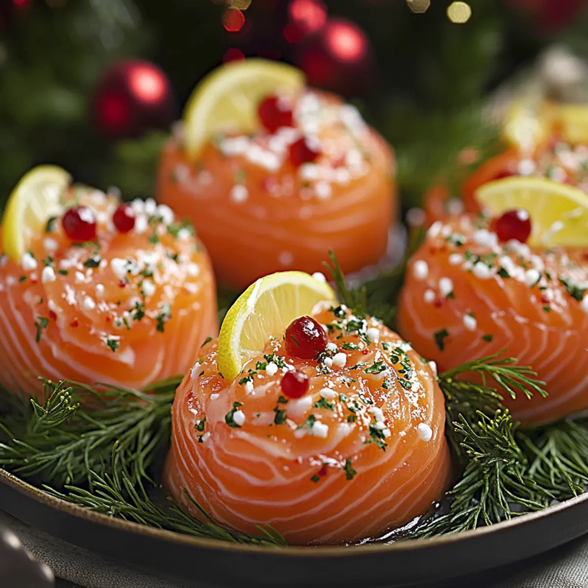Boules Festives au Saumon pour Noël