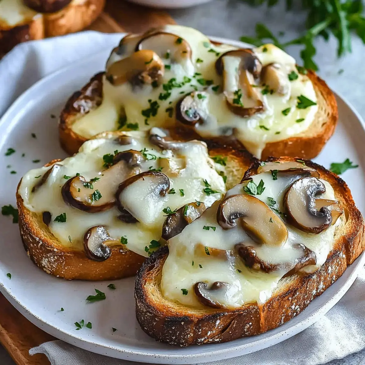Toasts Fromages Champignons