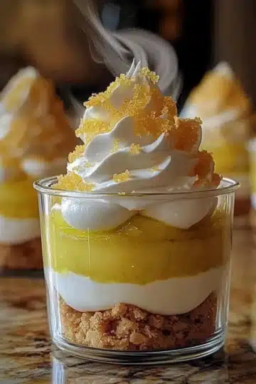 Verrines Façon Tarte au Citron Meringuée