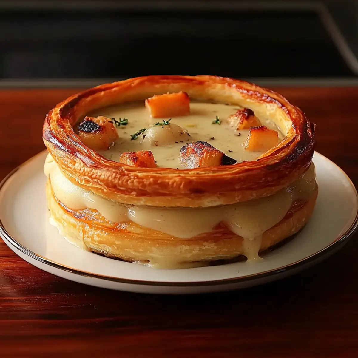 Vol-au-vent aux Fruits de Mer : Un Plat Raffiné et Parfait pour les Fêtes - Close-up of delicious texture