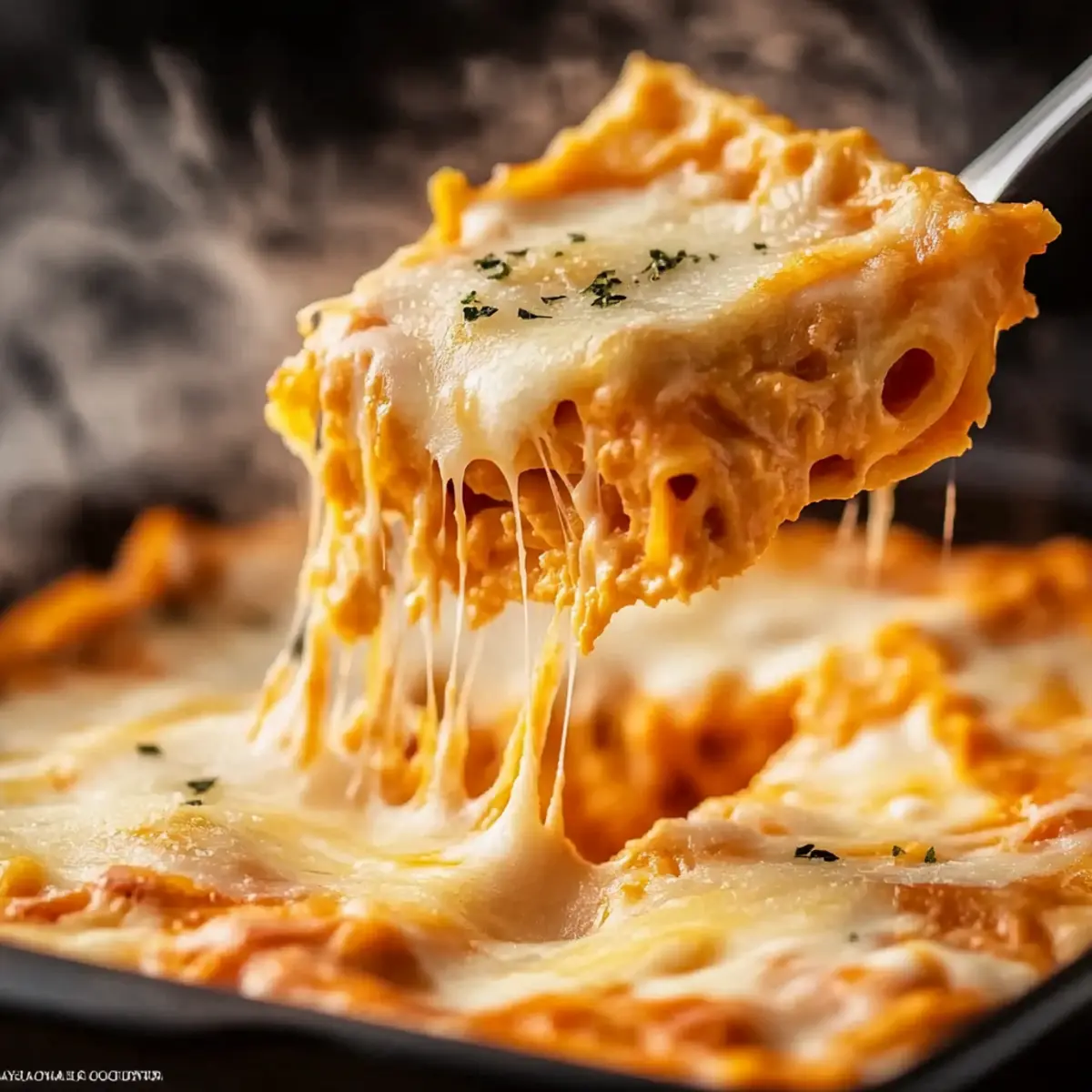 Lasagnes Courge Butternut et Sauce Tomate - Finished dish plated beautifully