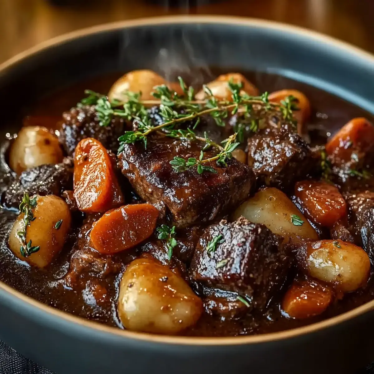 Boeuf Bourguignon Traditionnel : La Recette Authentique et Facile - Ingredients prepared
