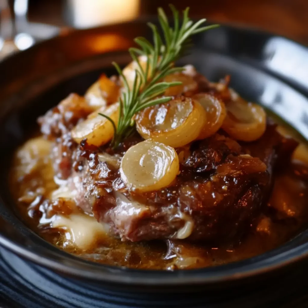 Paleron de Bœuf Confit aux Oignons et Épices