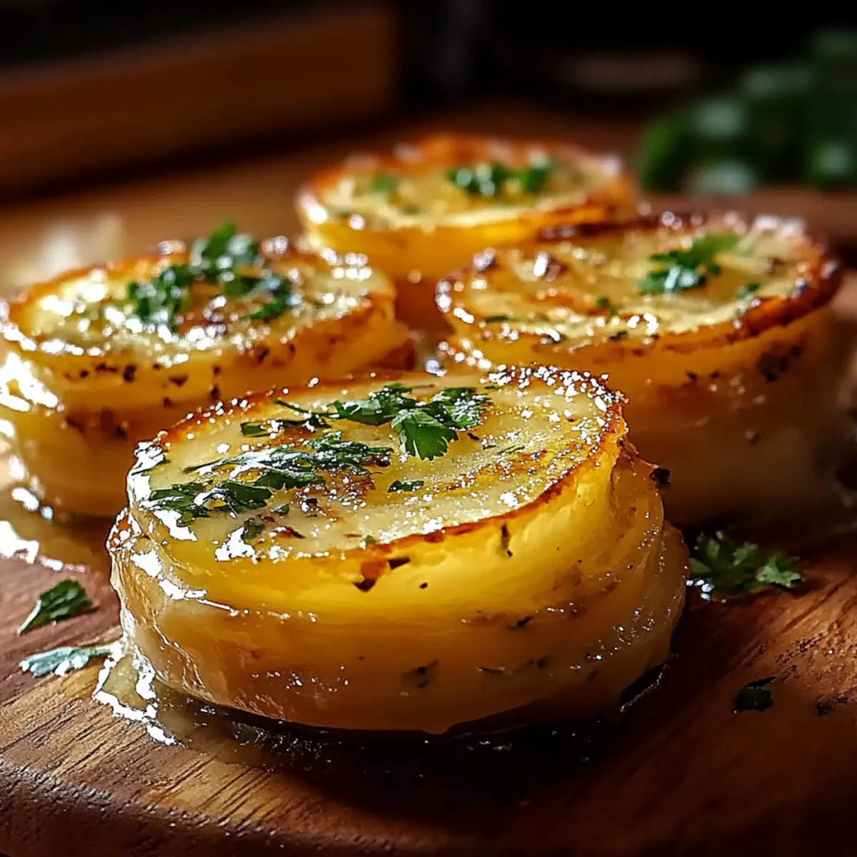 Petits Gâteaux de Pommes de Terre au Beurre Aillé