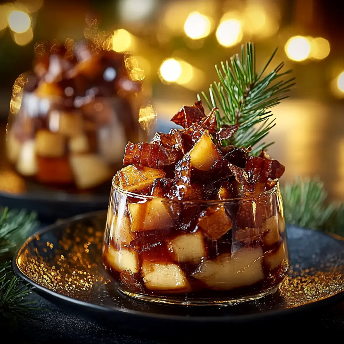 Merveilleuses Verrines de Noël Pomme Magret de Canard - Close-up of delicious texture