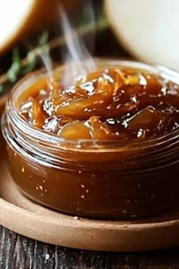 Confit d'oignons au vinaigre balsamique