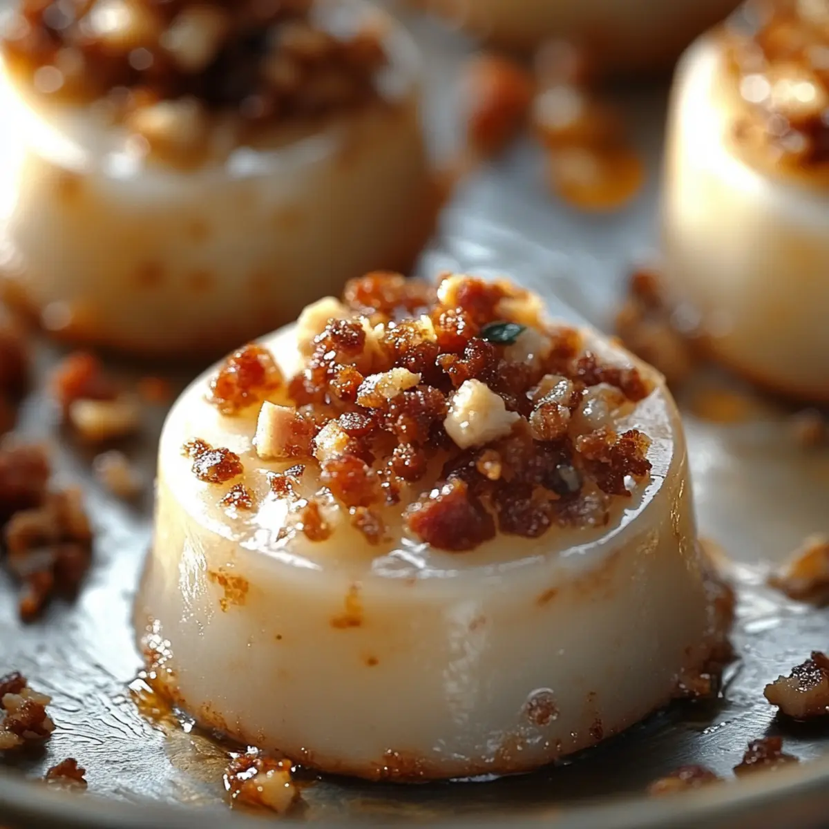 Médaillons de Boudin Blanc avec Crumble Chorizo et Noisettes : Une Explosion de Saveurs en Bouchées