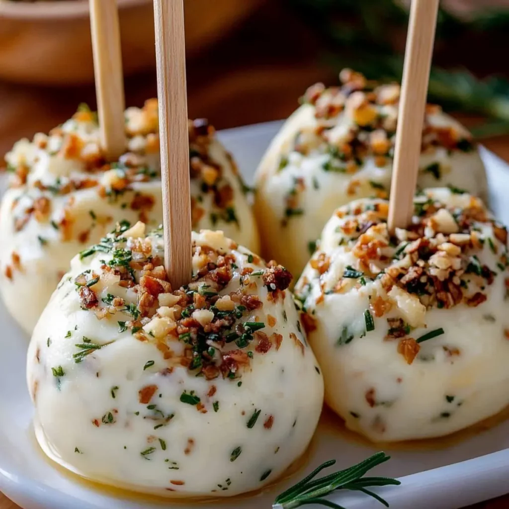 Boules de Fromage Frais aux Herbes et Noix