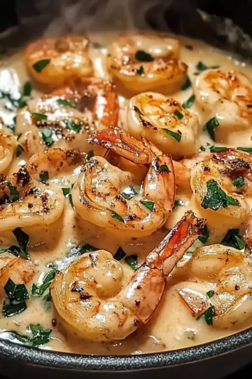 Crevettes Crémeuses Toscane