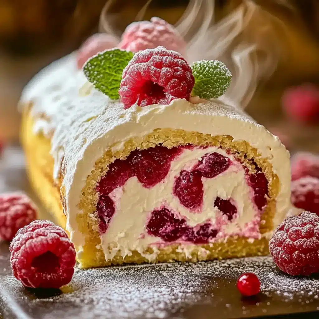 Bûche Chantilly Mascarpone & Framboises Fraîches