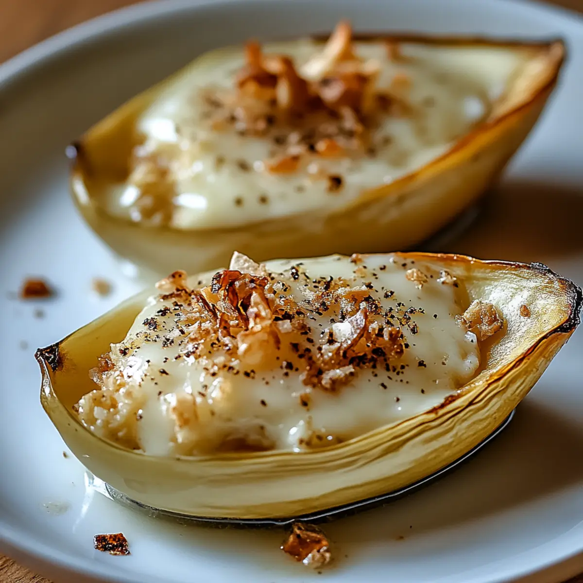Gratin d’Endives au Roquefort et Noix : Une Recette Chic et Savoureuse pour Redécouvrir l’Endive - Close-up of delicious texture