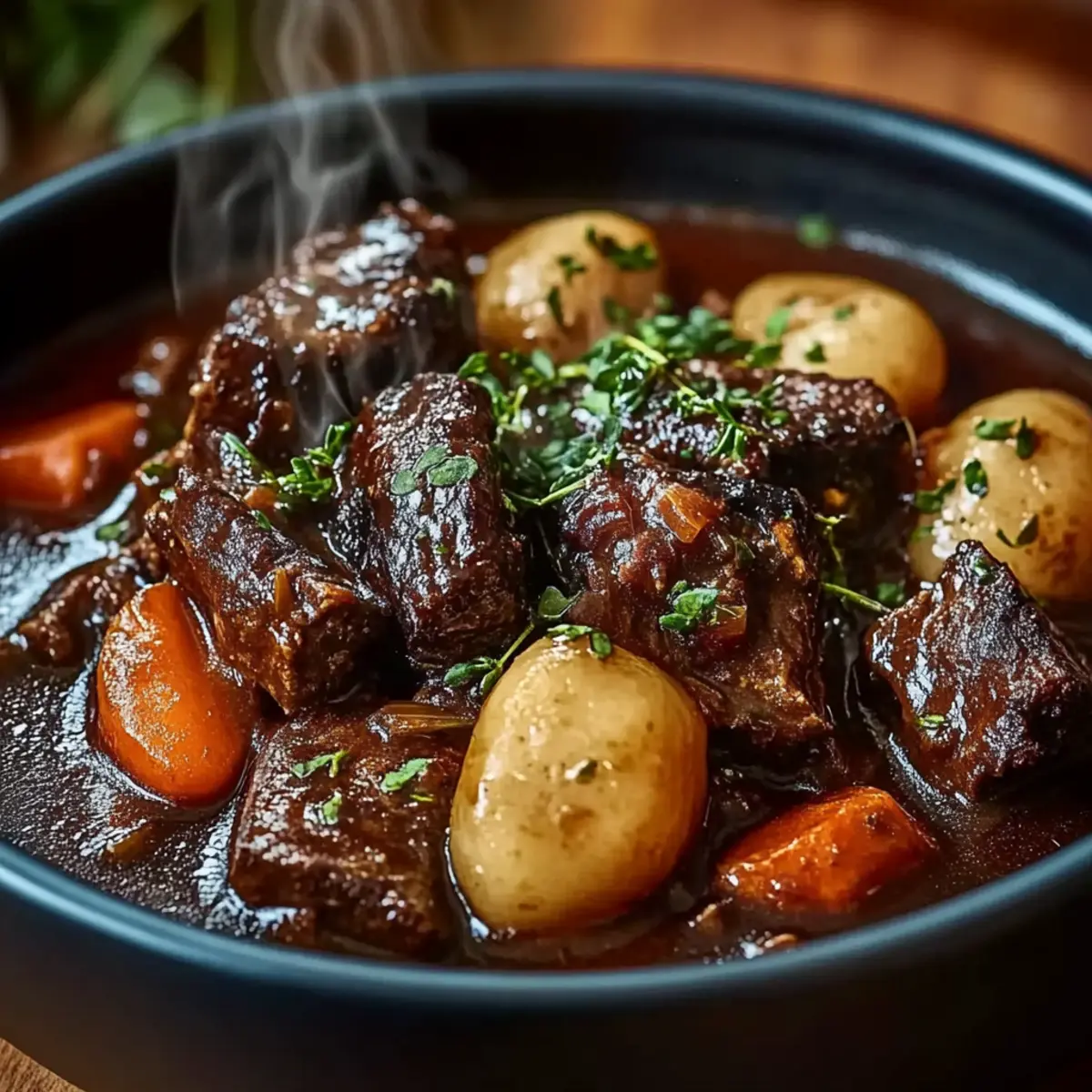 Boeuf Bourguignon Traditionnel : La Recette Authentique et Facile - Close-up of delicious texture