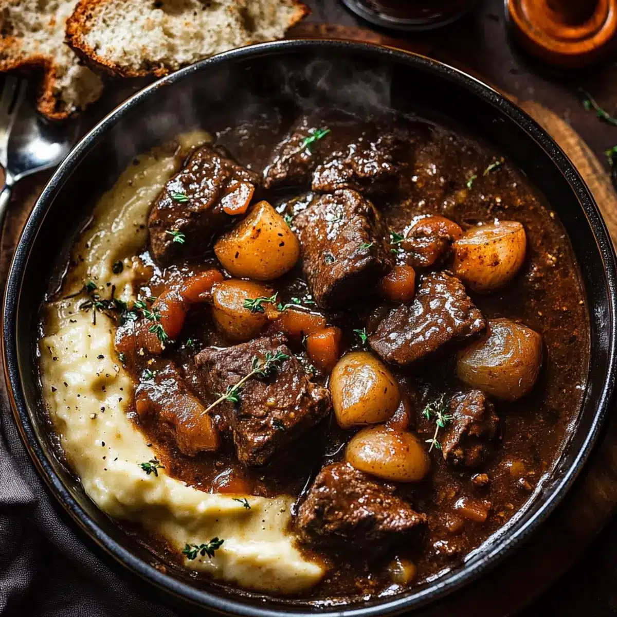 Classic Beef Bourguignon: Rich French Comfort Food - Close-up of delicious texture