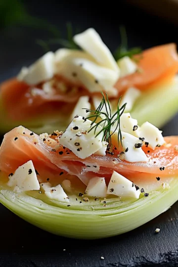 Endives farcies au saumon fumé et à l’avocat