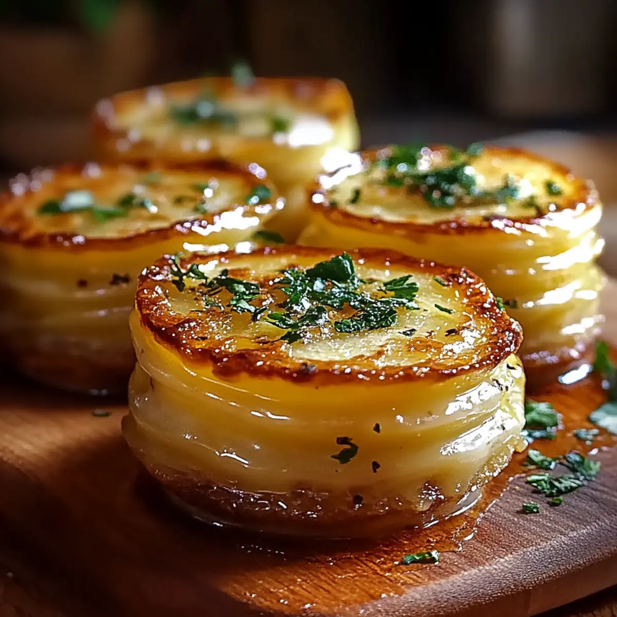 Petits Gâteaux de Pommes de Terre au Beurre Aillé - Ingredients prepared