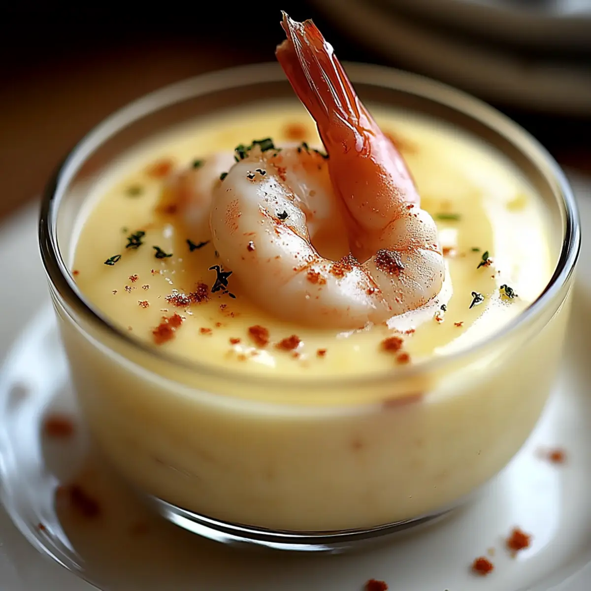 Panna Cotta à la Bisque de Homard, Crevettes au Cognac - Ingredients prepared