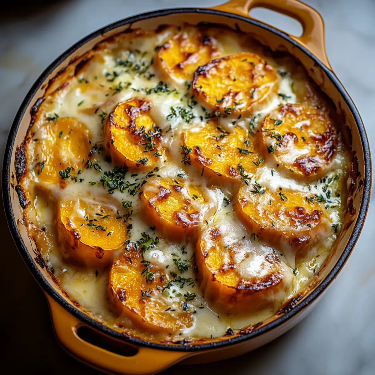 Gratin Dauphinois de Butternut - Ingredients prepared