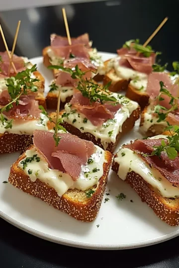 Recette toast magret canard fumé