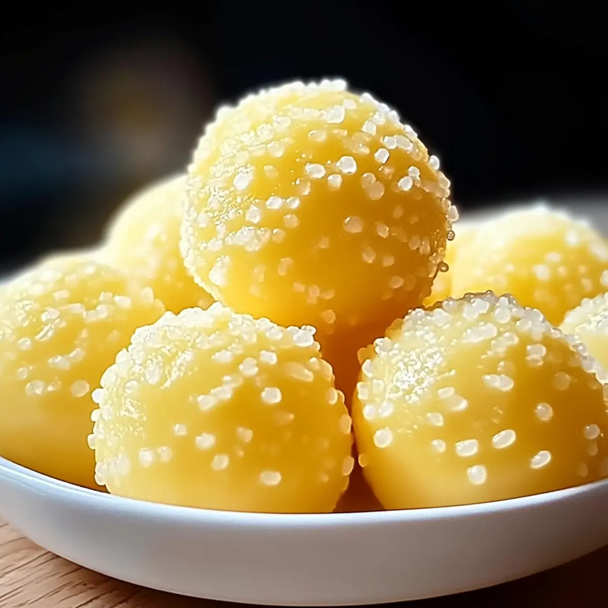 Truffes au citron ???? – Prêtes en 10 min chrono ! - Close-up of delicious texture
