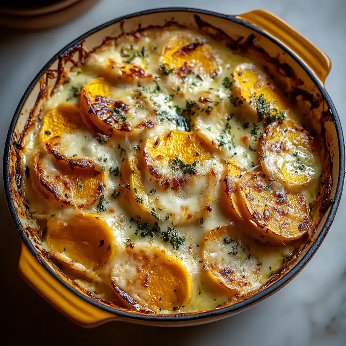 Gratin Dauphinois de Butternut - Close-up of delicious texture